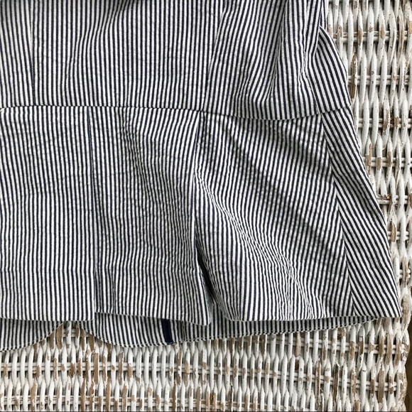 🆕 {Sandro Paris} Seersucker Blazer • Blue & White Stripe • EUC • Size Medium - Picture 7 of 8